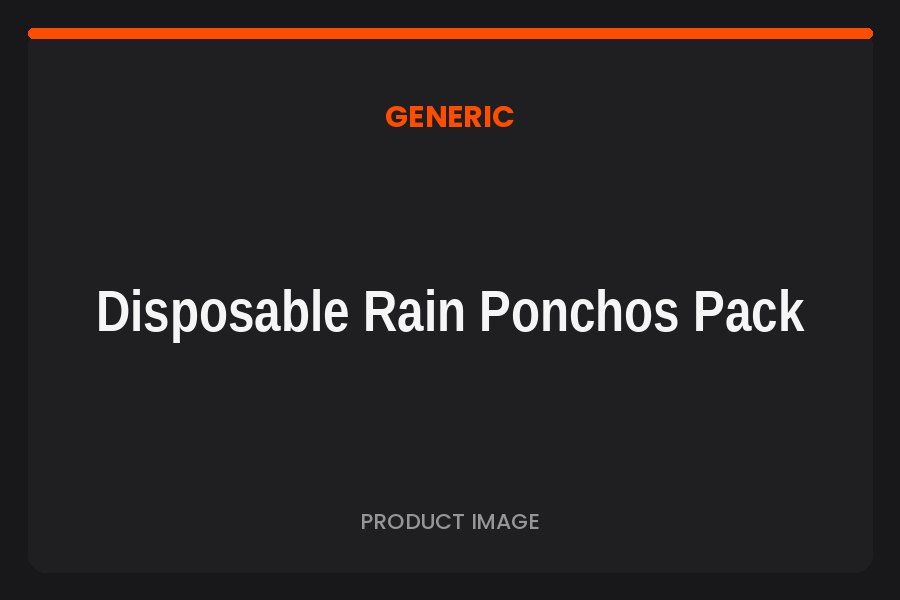 Disposable Rain Ponchos Pack